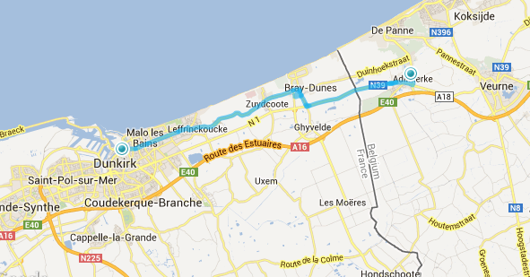 Track to Dunkerque